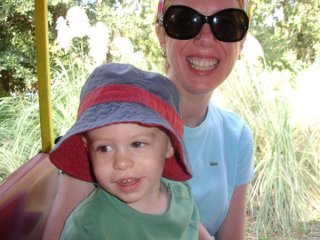  Mr H and Mom on the train                              